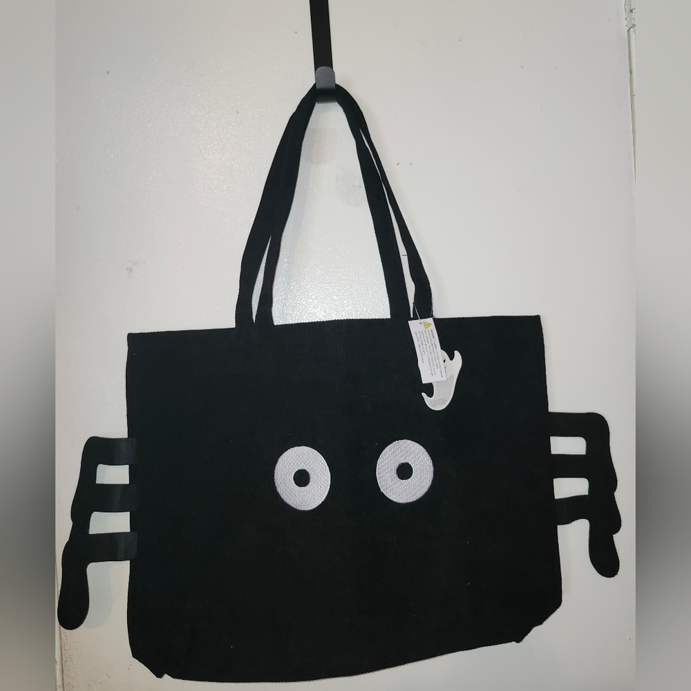 Black Spider Tote Bag